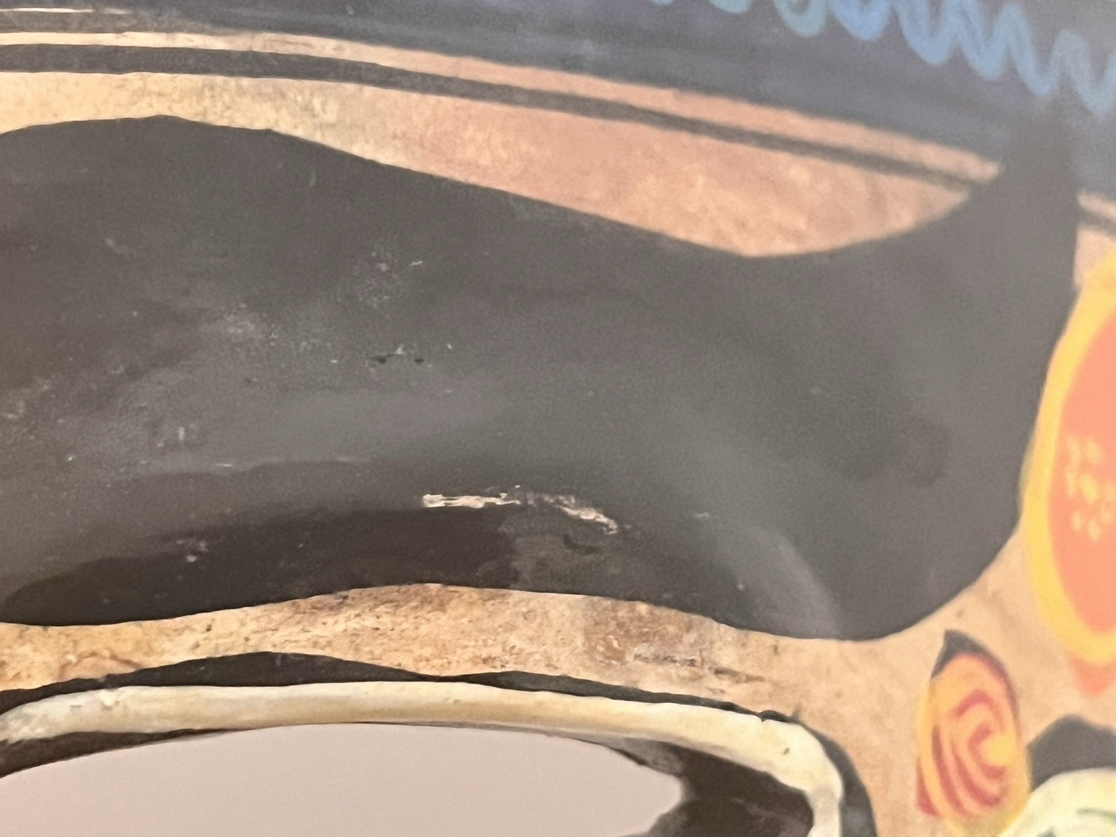 Talavera Mask Mexico Terracotta Pottery Hand Painted 6.5" x 9"