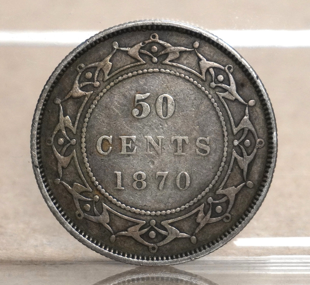 NEWFOUNDLAND 1870 FIFTY CENTS