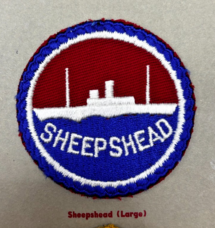 Kay Adams Collection WW 2 US Navy Sheepshead Patch Inv# KA428