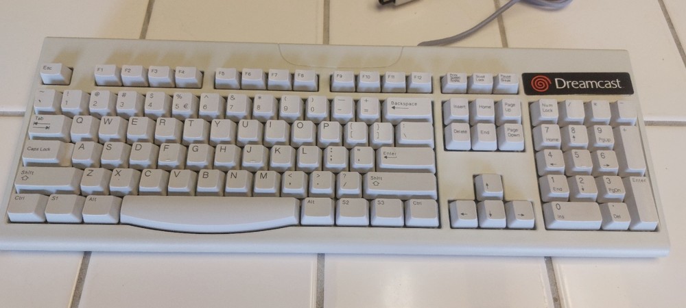 Sega Dreamcast Keyboard Controller Console System