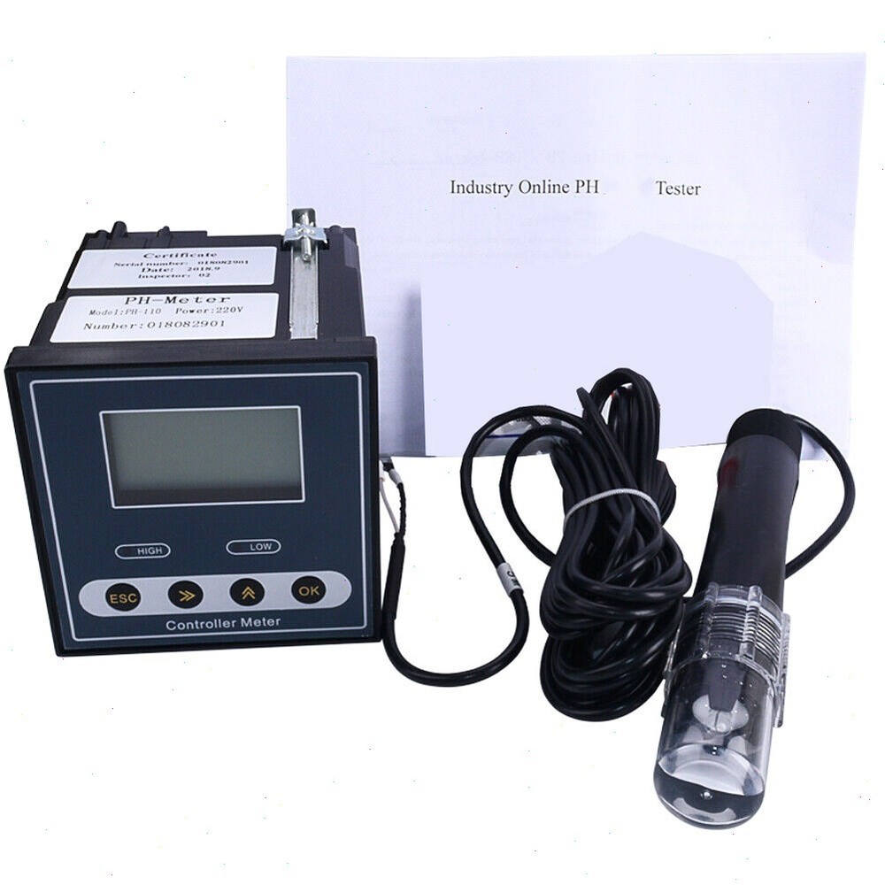 Digital Online PH Controller Meter Tester with Range 0~14pH Resolution 0.01pH
