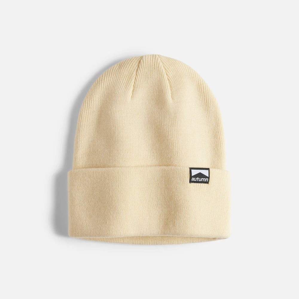 Autumn Surplus Solid Beanie Hat, Eggshell