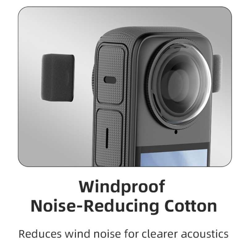 6pc Windproof Sponge for X4 Outdoor Filming Mic Windscreen for Various Setting