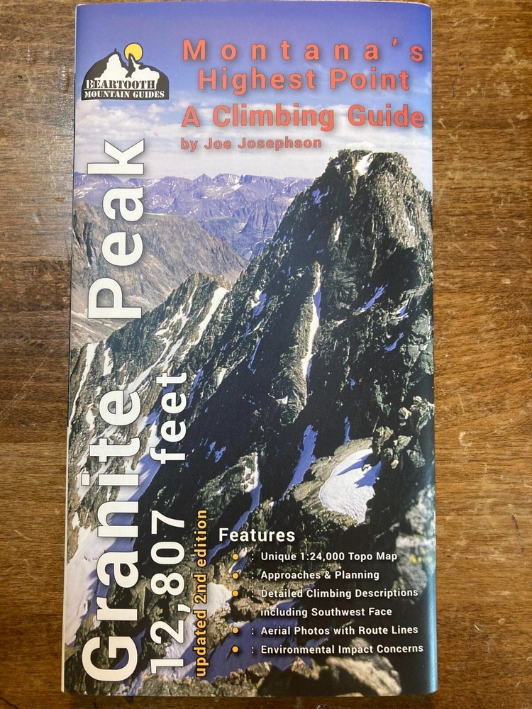 Beartooth Mountain Guides Granite Peak Map