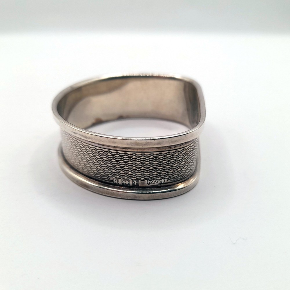 Silver Antique Napkin Ring solid silver British Hallmarked Birmingham 19th c