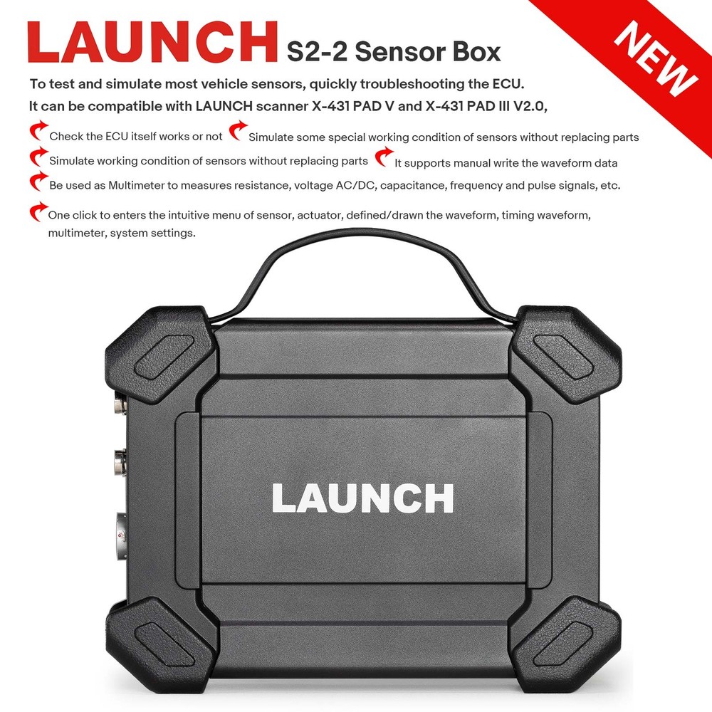 LAUNCH S2-2 Sensor Box 2 Channels Handheld Sensor Simulator and Tester