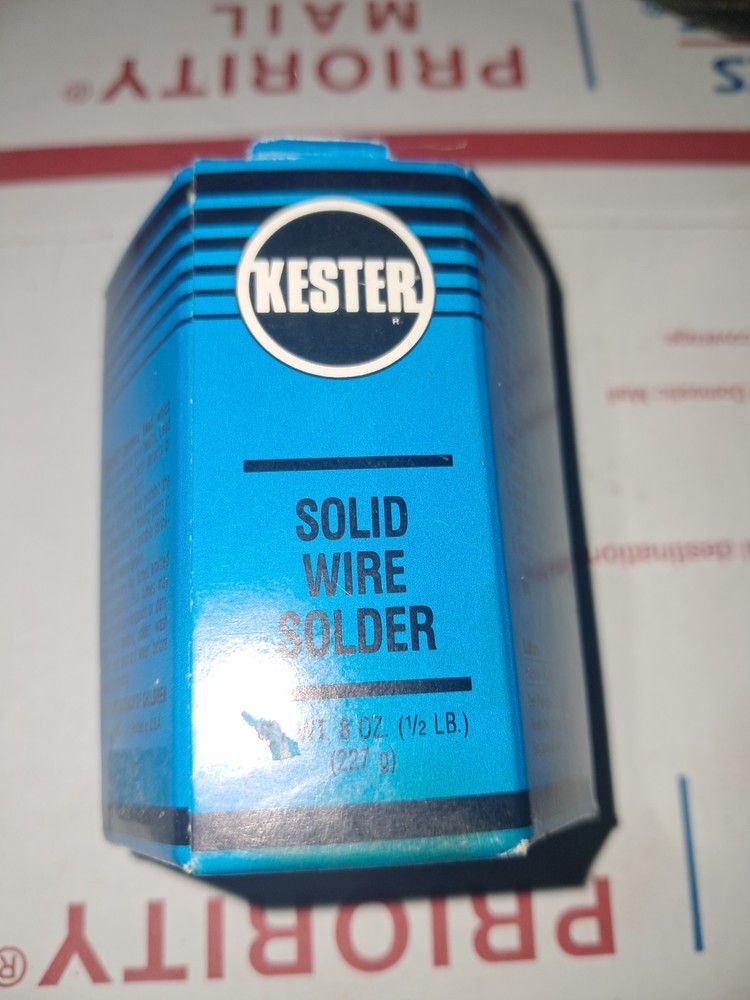 Kester Solid Wire Solder SN50PB50 8Oz NEW