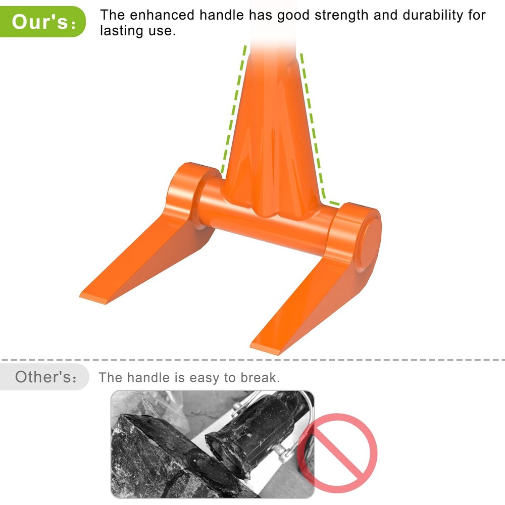 Pallet Buster 48" Thick 3mm Handle Deck Board Removal Tool, Fully Welded Pall...