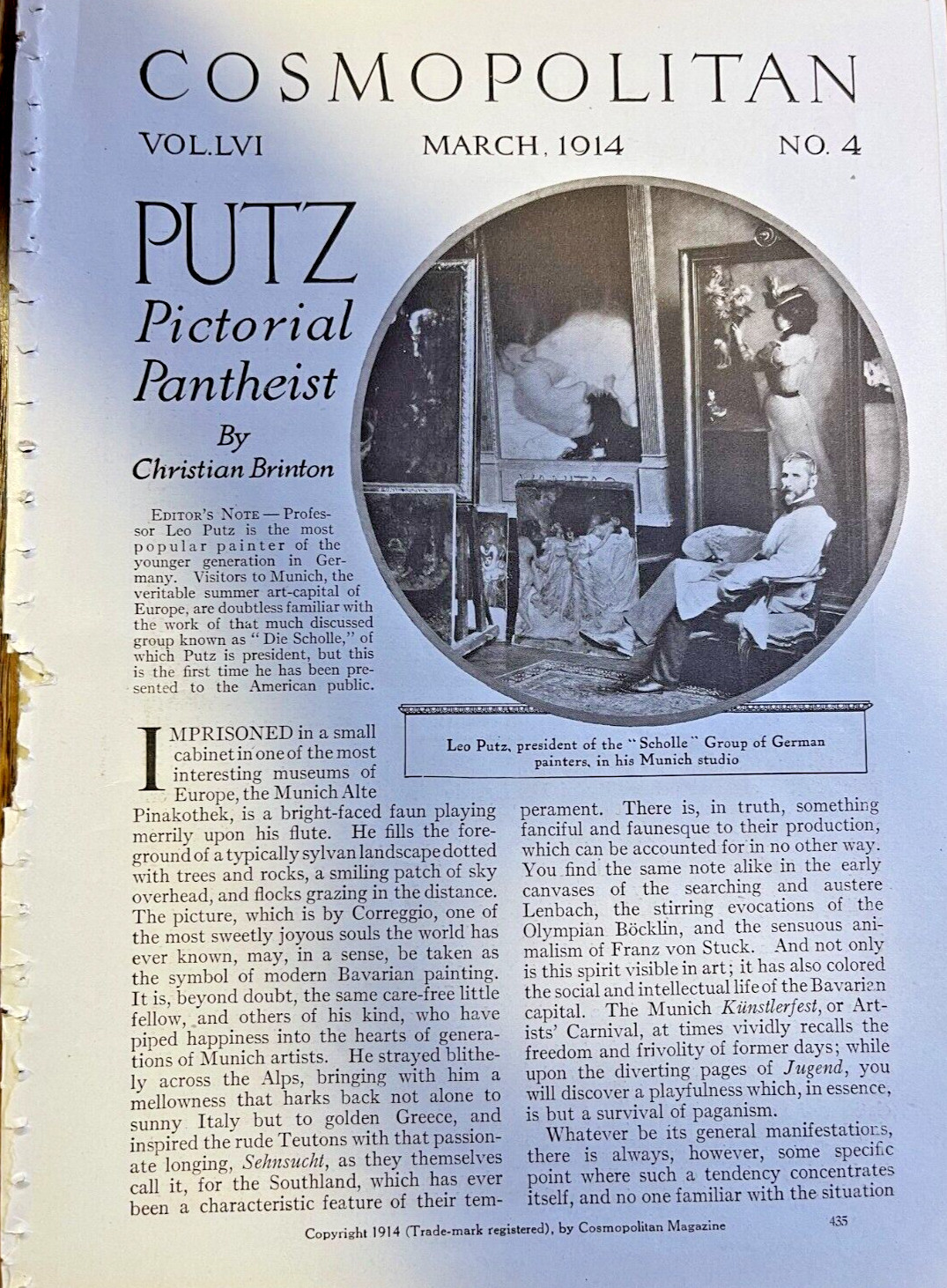 1914 Artist Leo Putz illustrated