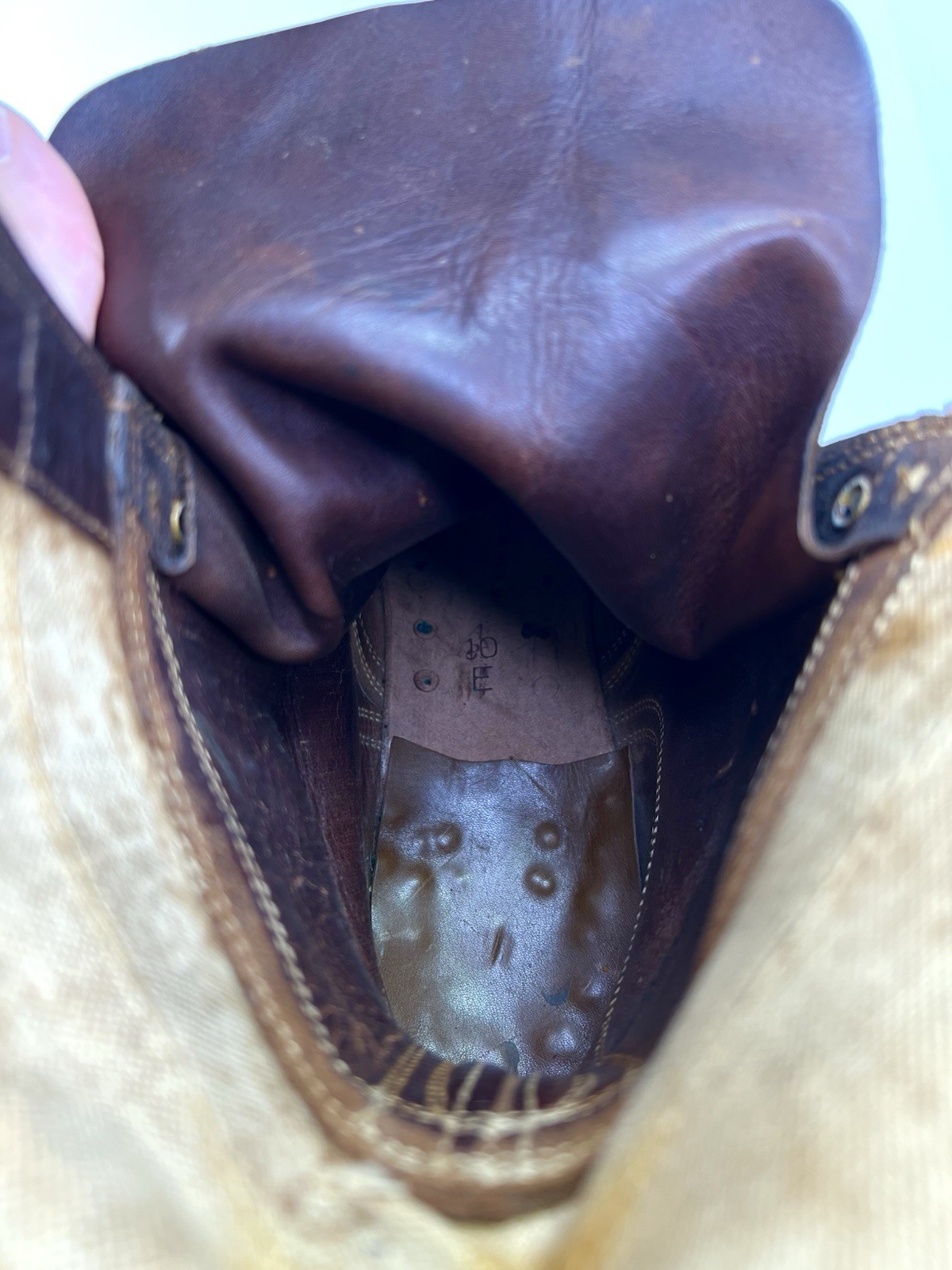 Vtg Wwii US Army Military M-1943 M43 Double Buckle Combat Boots 1940s Mens 10 E