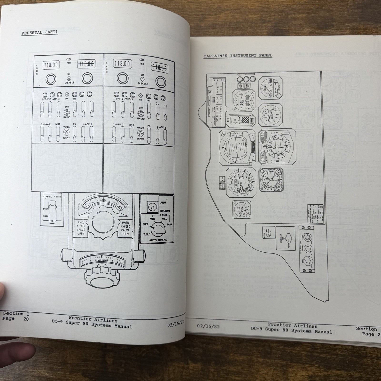 1982 Frontier Airlines DC-9 Super 80 (MD-80) Systems Manual