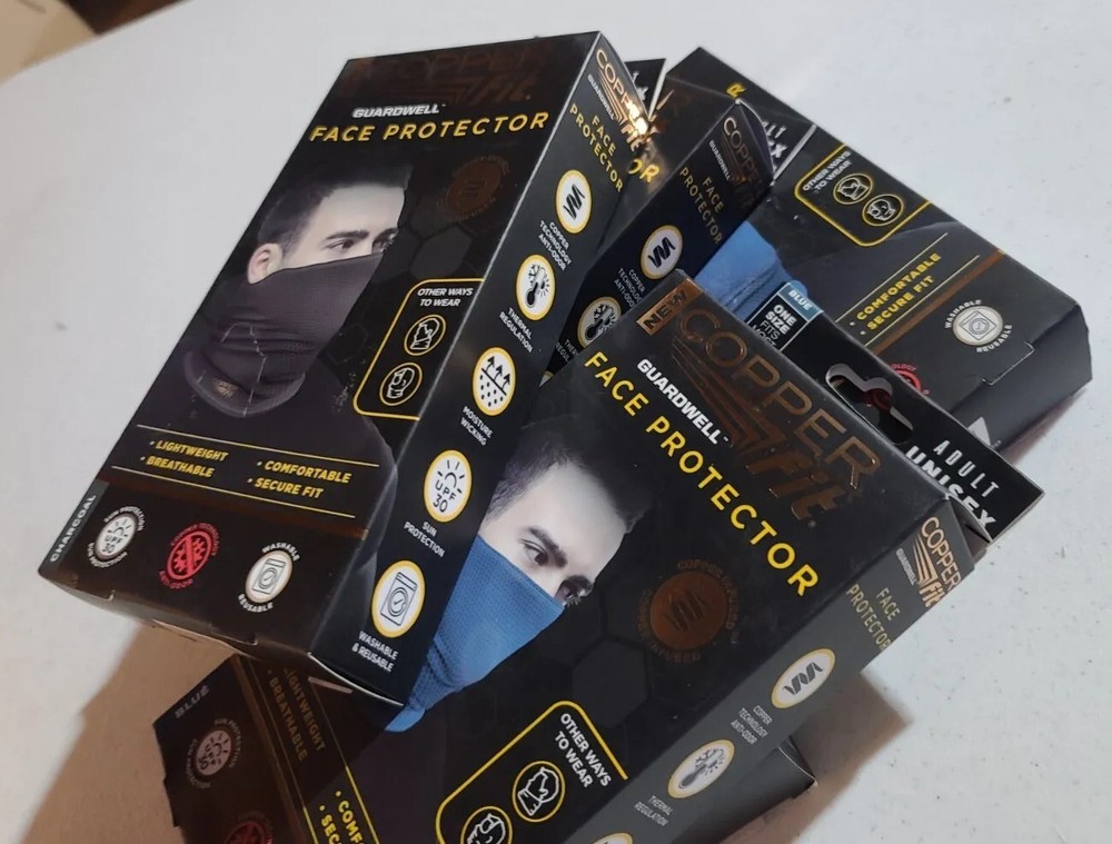 Copper Fit Guardwell Blue Face Protector Mask D30