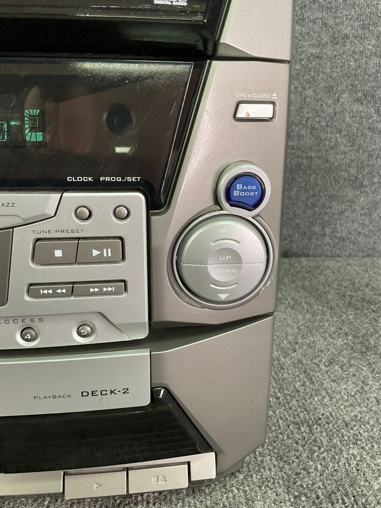 GE 5-Disc Changer 🎶 Dual Cassette Deck Digital Audio System Compact 11-2120