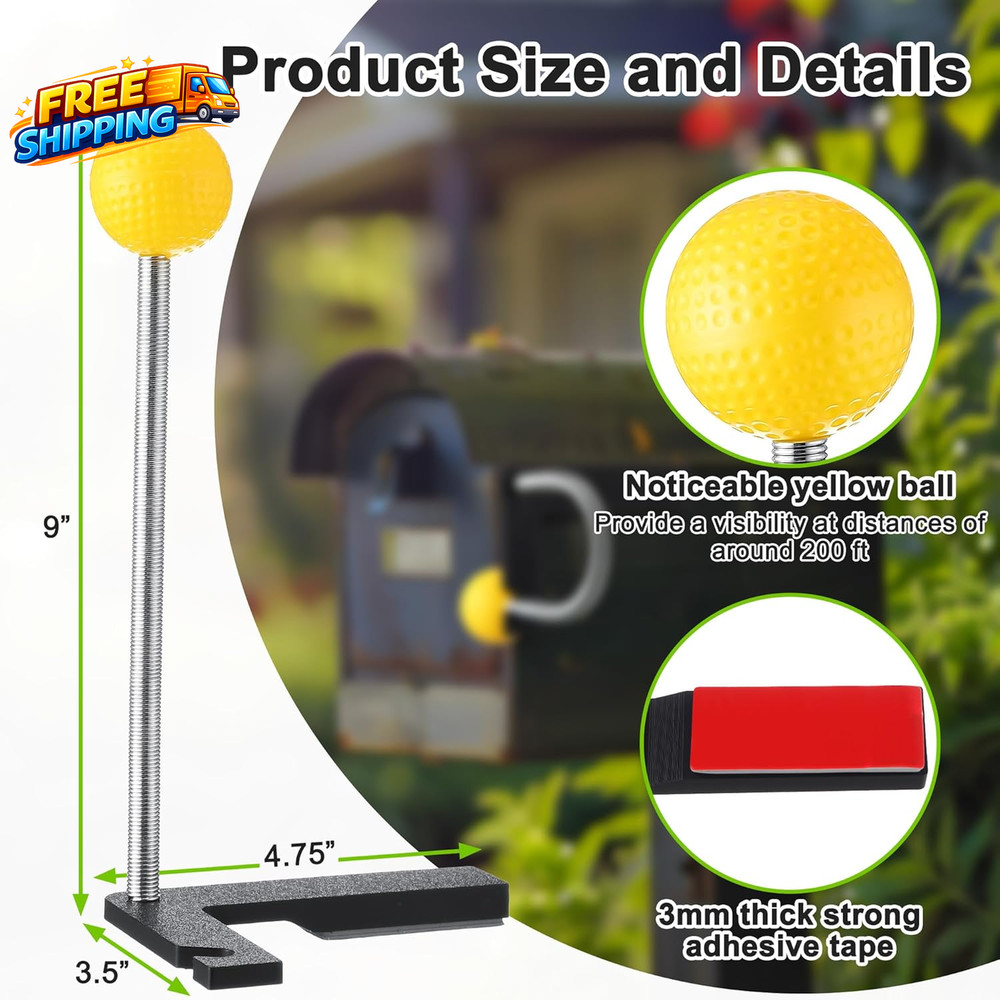 2 Pack Mailbox Notification Device Mail Arrival Indicator Device Mailbox Alert