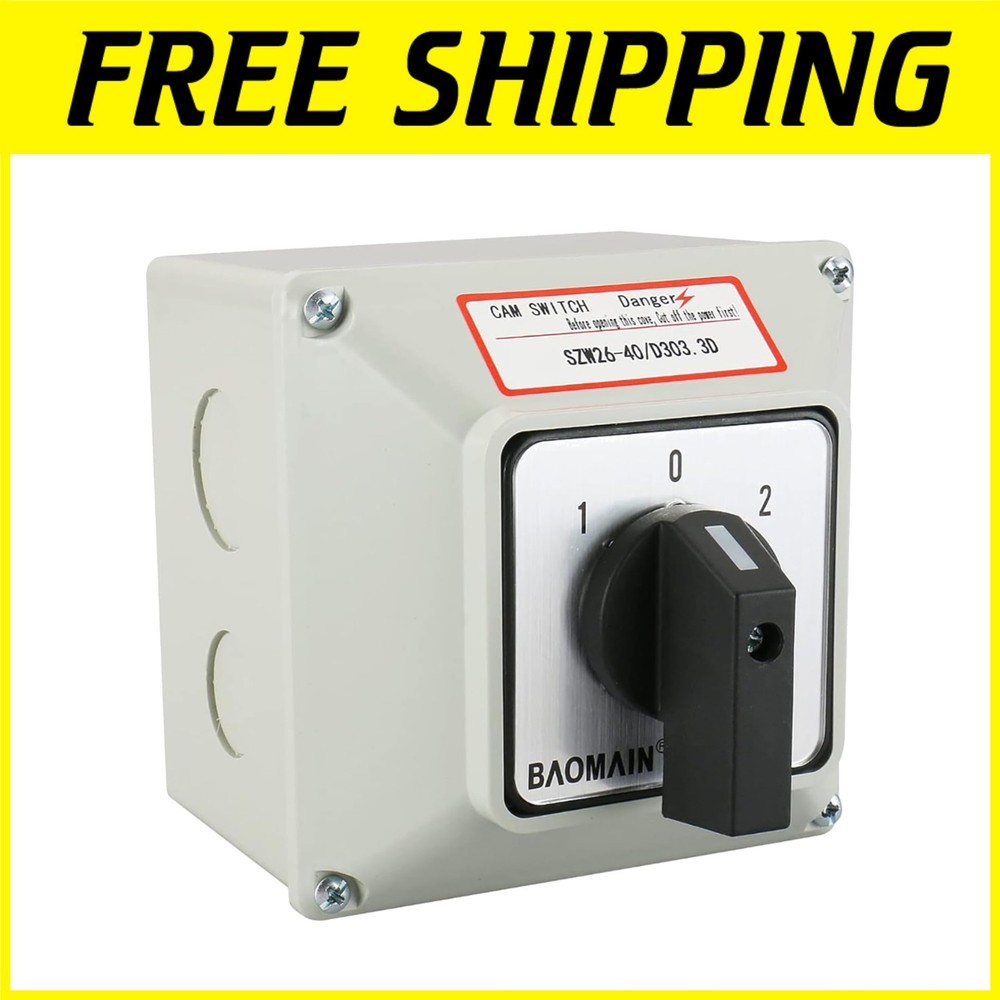 660V 40A 3 Position Changeover Switch - 12 Terminals
