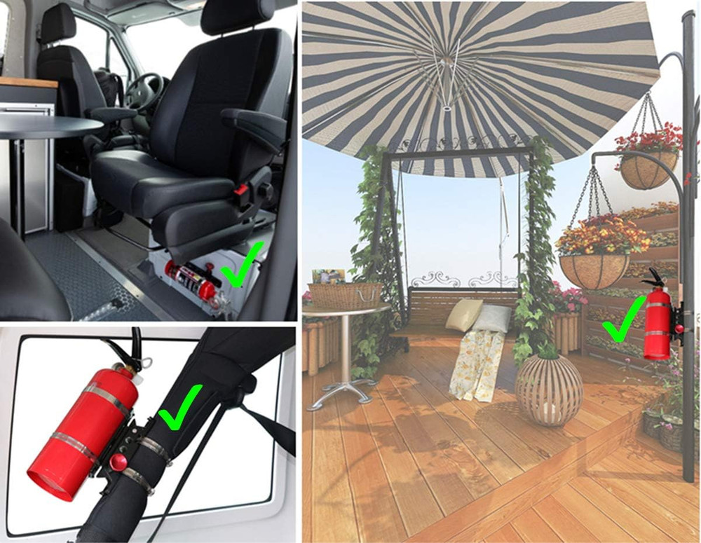 Universal Quick Release Roll Bar Fire Extinguisher Mount Holder For Jeep Wrangle