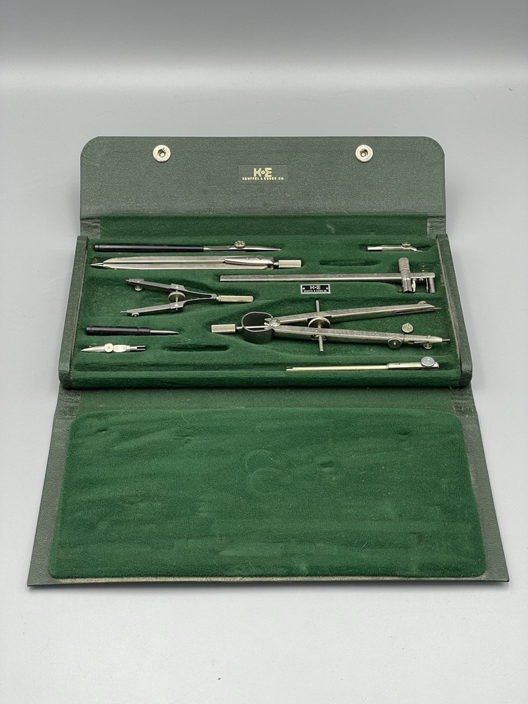 Vintage K & E (Keuffel & Esser) Doric Jupiter 550280 Drafting Tools Kit