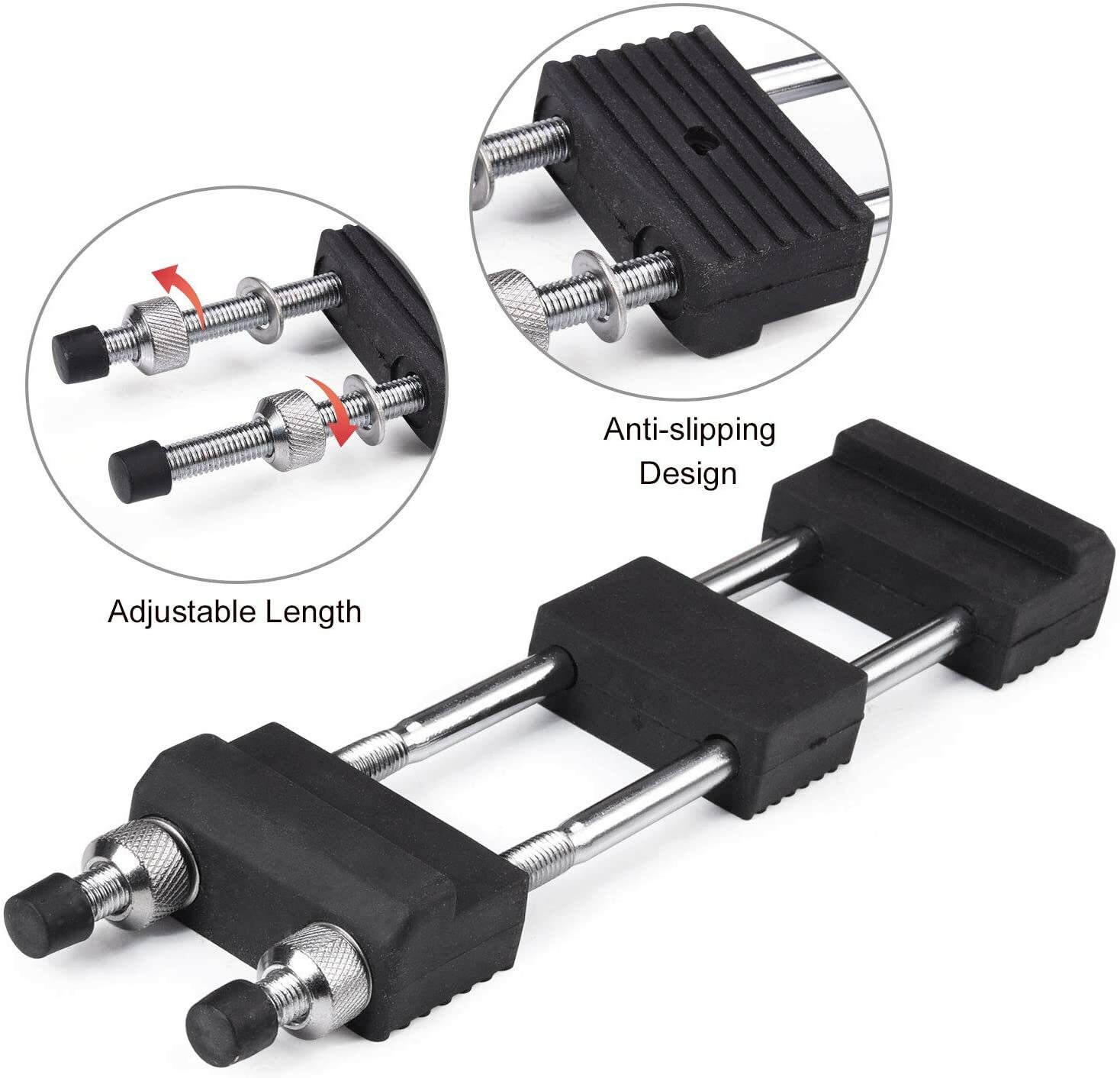 8in Diamond Sharpening Bench Stone Double Sided 400/1000 Grit W/ Non-Slip Holder