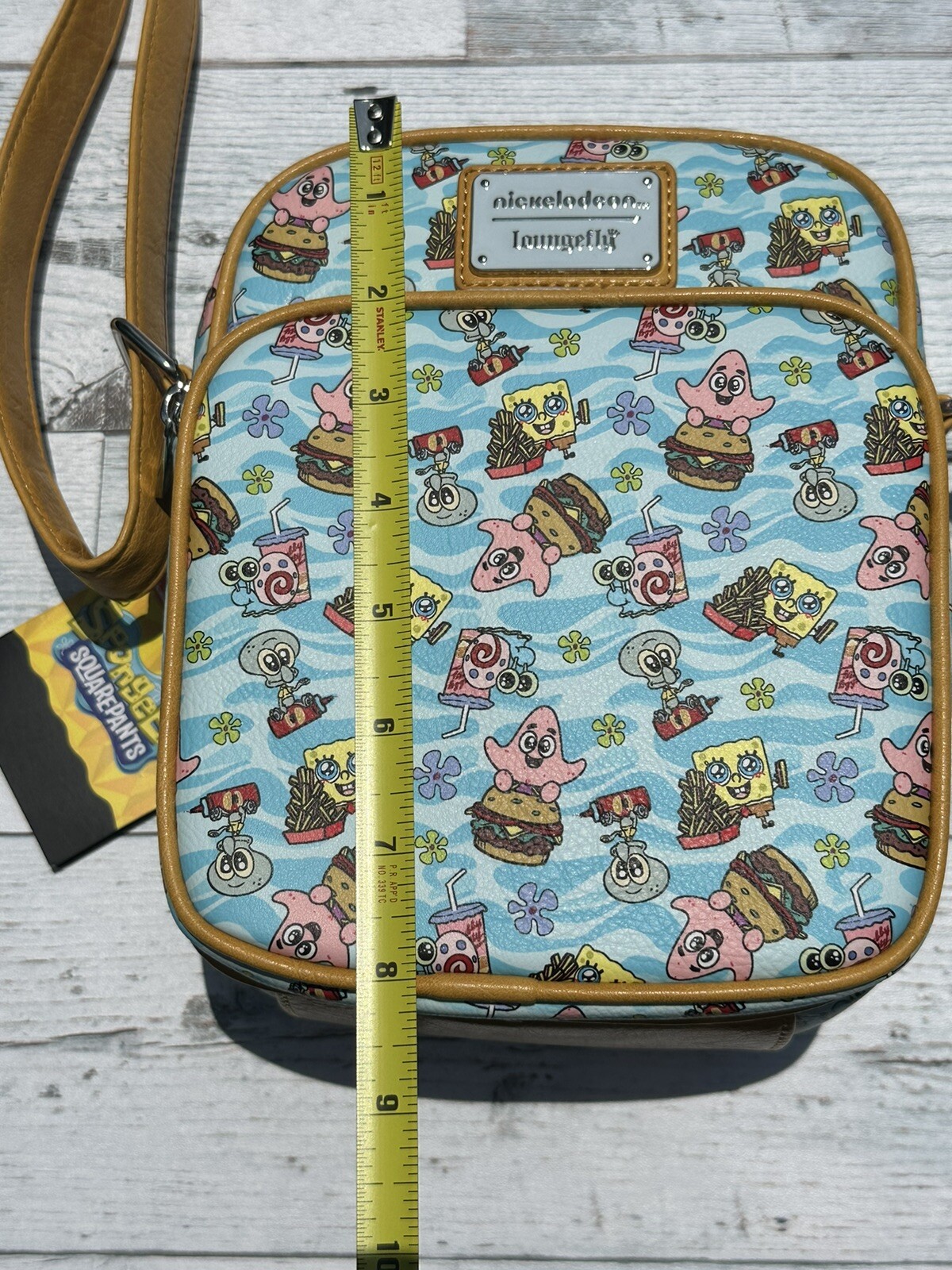 NEW Nickelodeon Loungefly Crossbody Bag Baby Sponge Bob• Patrick• Gary