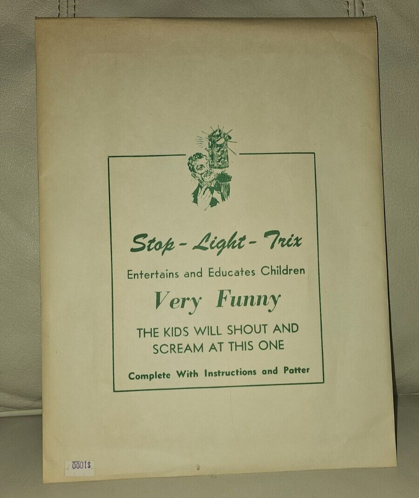 Vintage Traffic Light Stoplight Magic Trick Illusion Prop