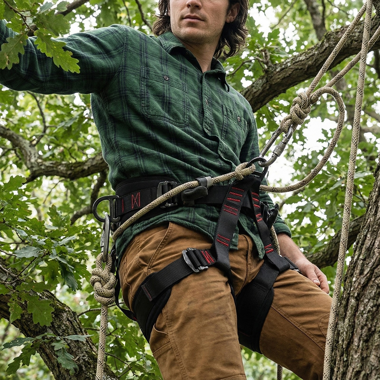 Adjustable Half Body Safety Belt for Rock Climbing Fire Rescuing Caving