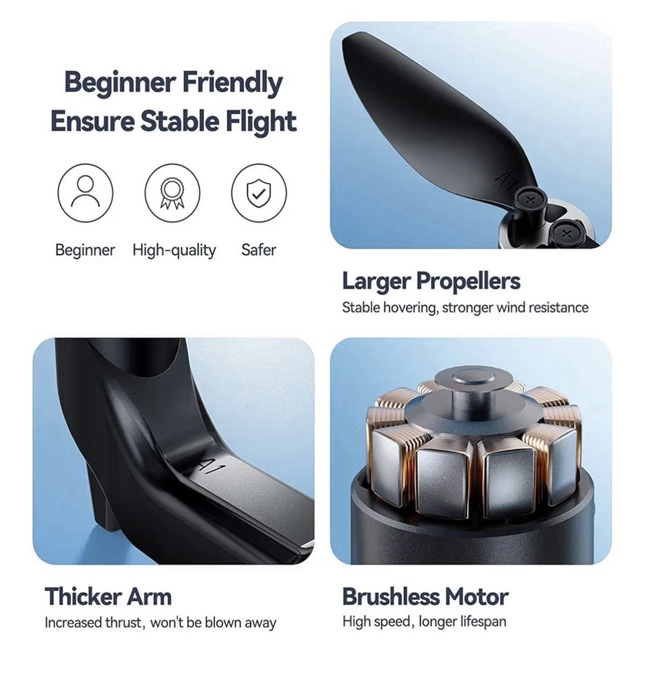 RUKO U11 PRO DRONE GPS AUTO RETURN FOLDABLE QUADCOPTER With CAMERA -,NEW