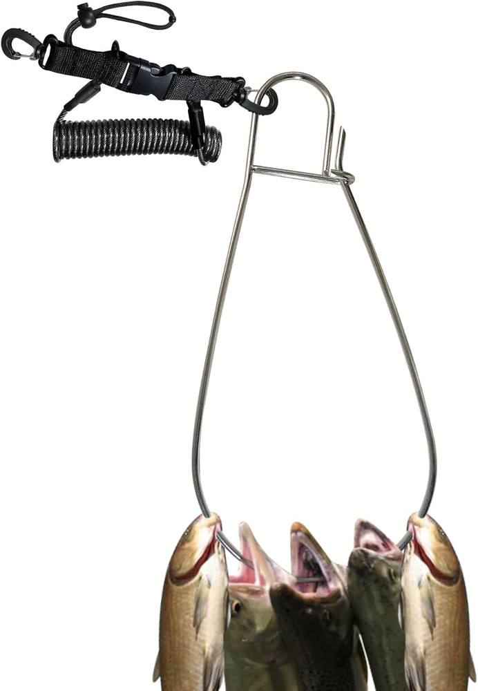 Fish Stringer Clip Large, Fishing Stringer Carry Multiple Large Fish, Quick Rele