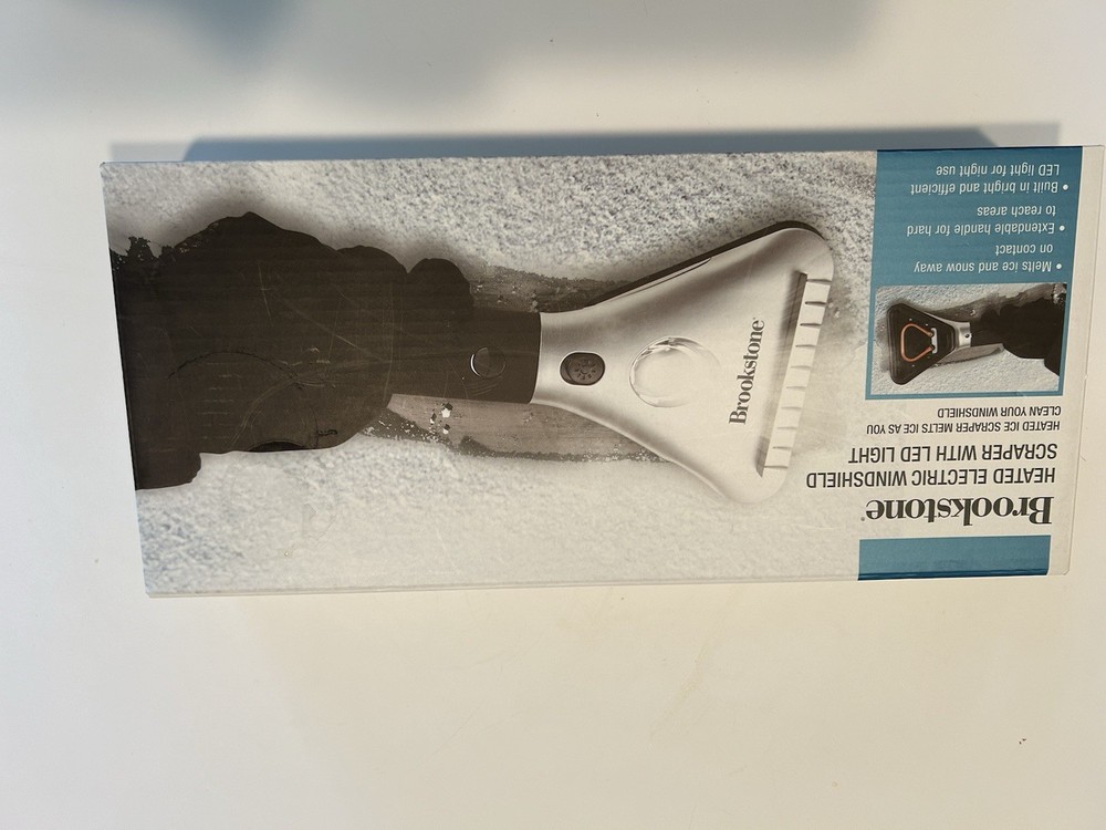 Brookstone Heated Electric Windshield Scraper With LED Light