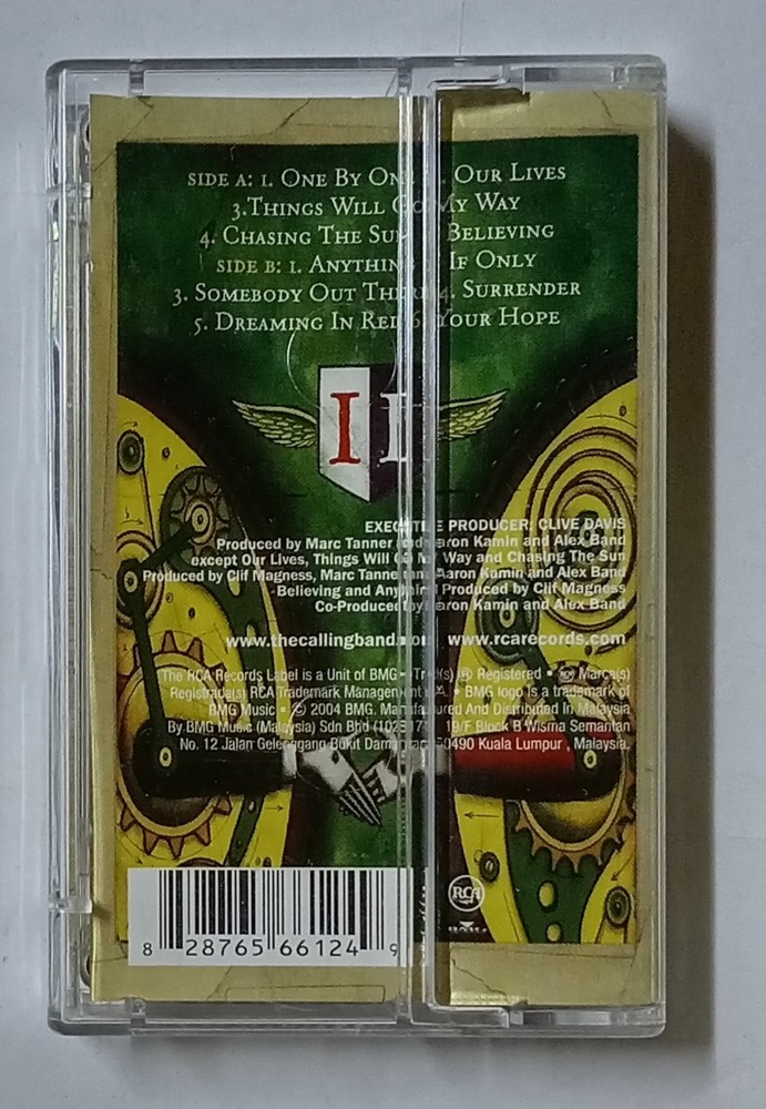 The Calling Two ll 2004 BMG Malaysia Cassette Tape