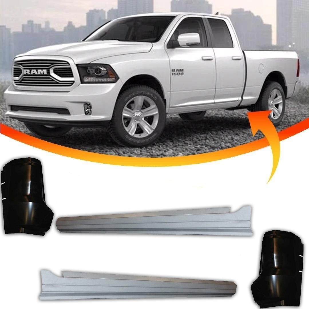 Outer Rocker Panels and Cab Corners Fits 2009-2018 Ram Truck Crew Cab  4PC. Set