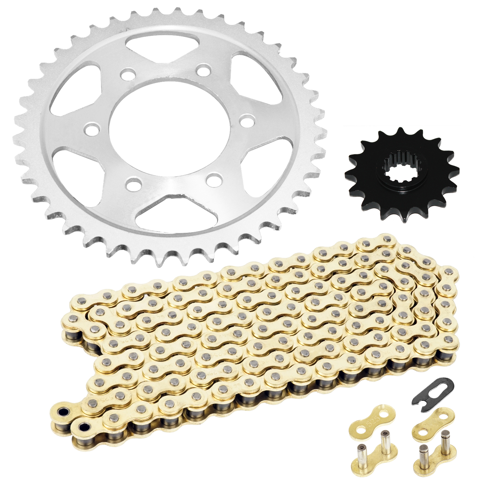Drive Chain And Front Rear Sprockets Kit For Honda CBR600F4I 2001 2002 2003-2006