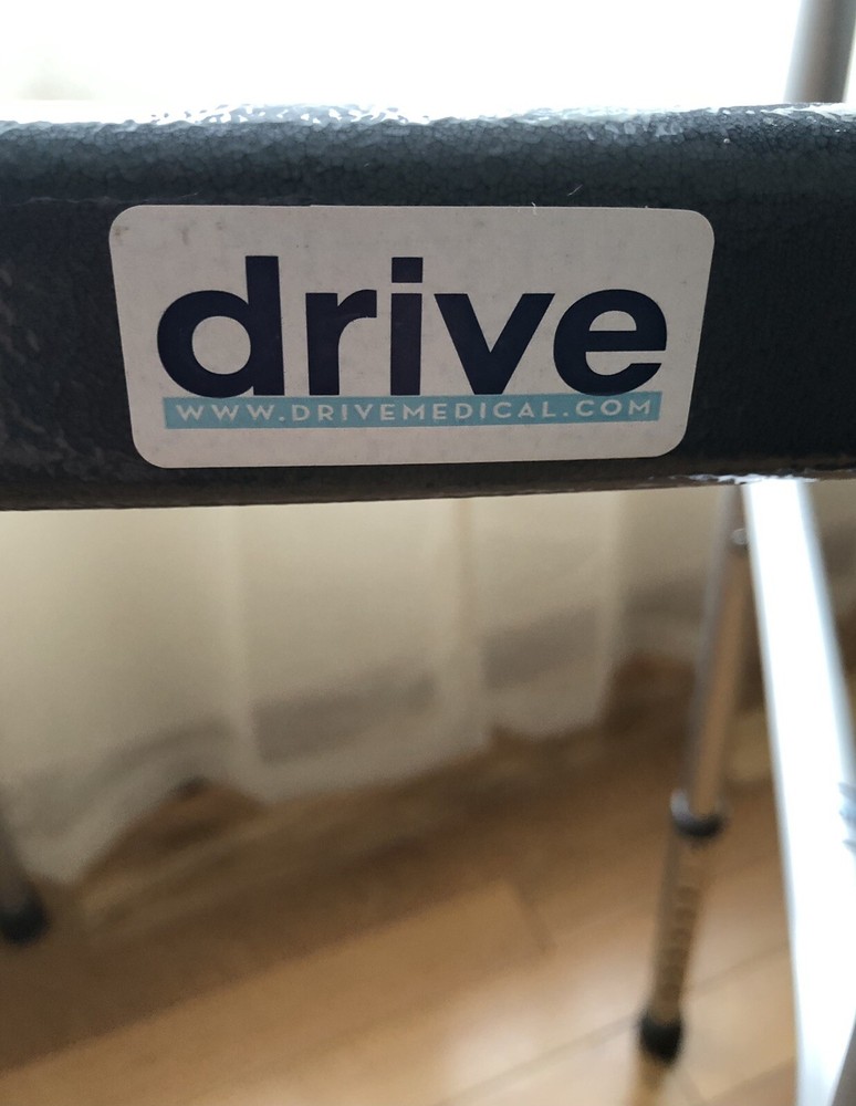 DRIVE DELUXE Trigger Release Folding Walker GRAY 5” Wheels Adjustable Height NWT