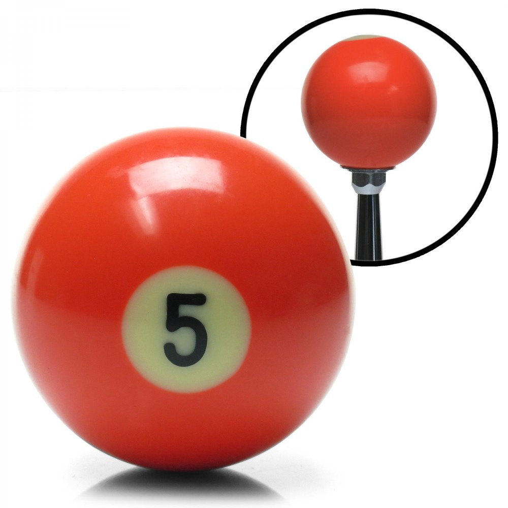5 Ball Billiard Pool Custom Shift Knob