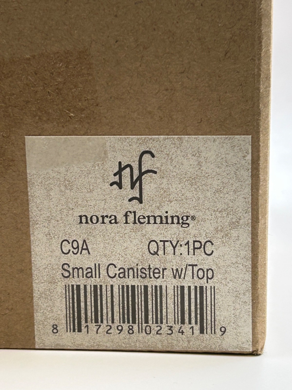 Nora Fleming Pinstripes Small Glass Canister - C9A, RETIRED, NIB