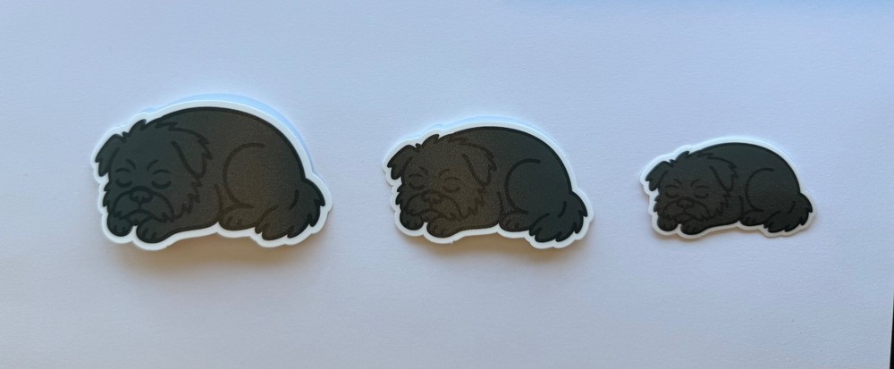 Affenpinscher Sleeping Sticker