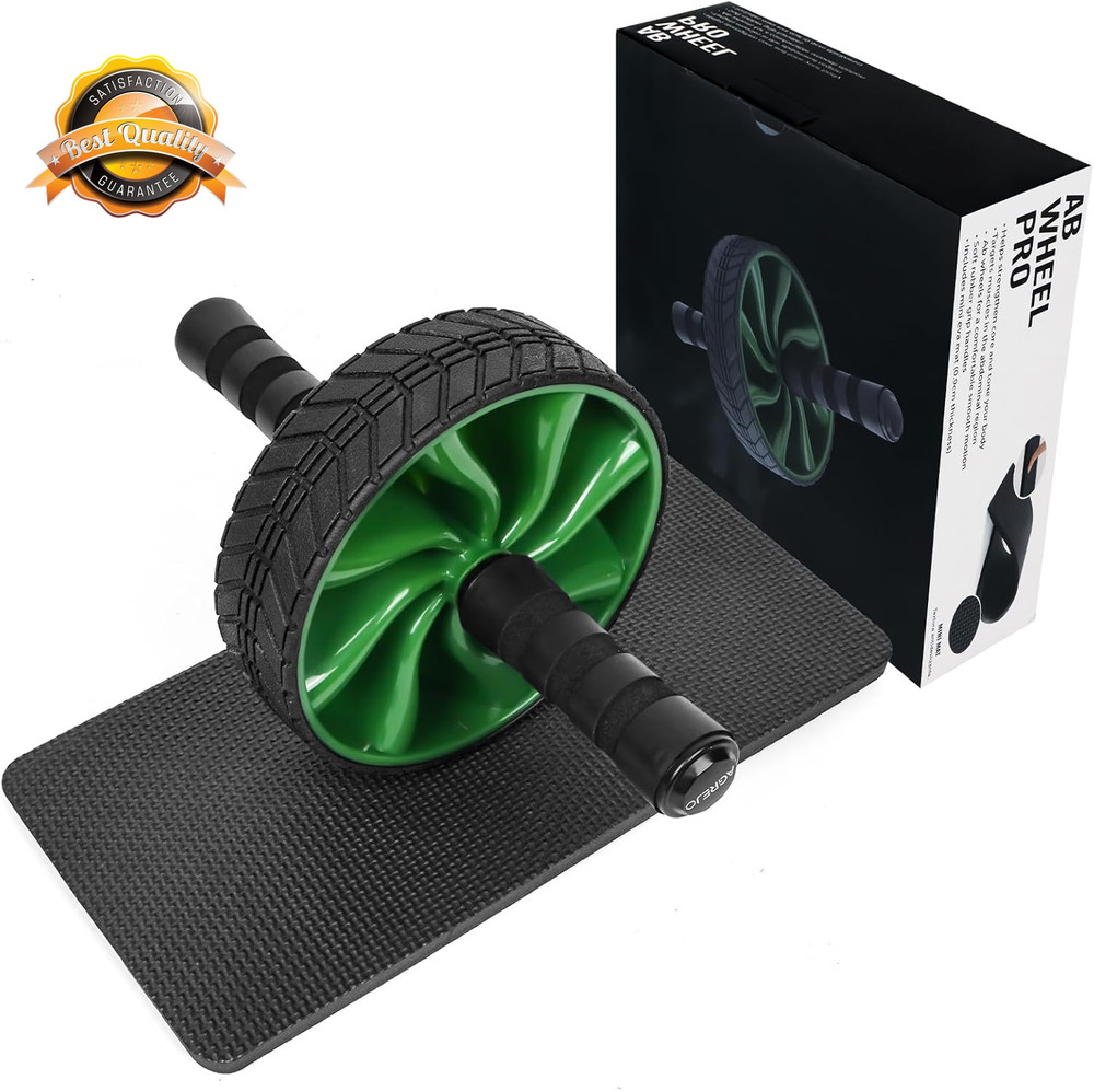 Ab Roller Wheel Core Abdominal Strength Training Home Gym Exercise Men