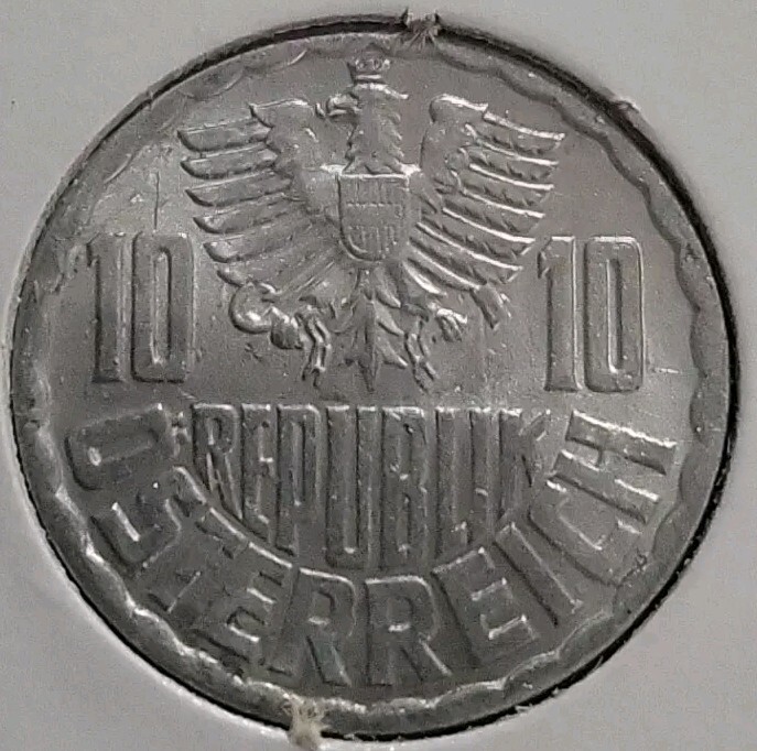 1969 Austria 10 groschen KM#2878  - (1111)