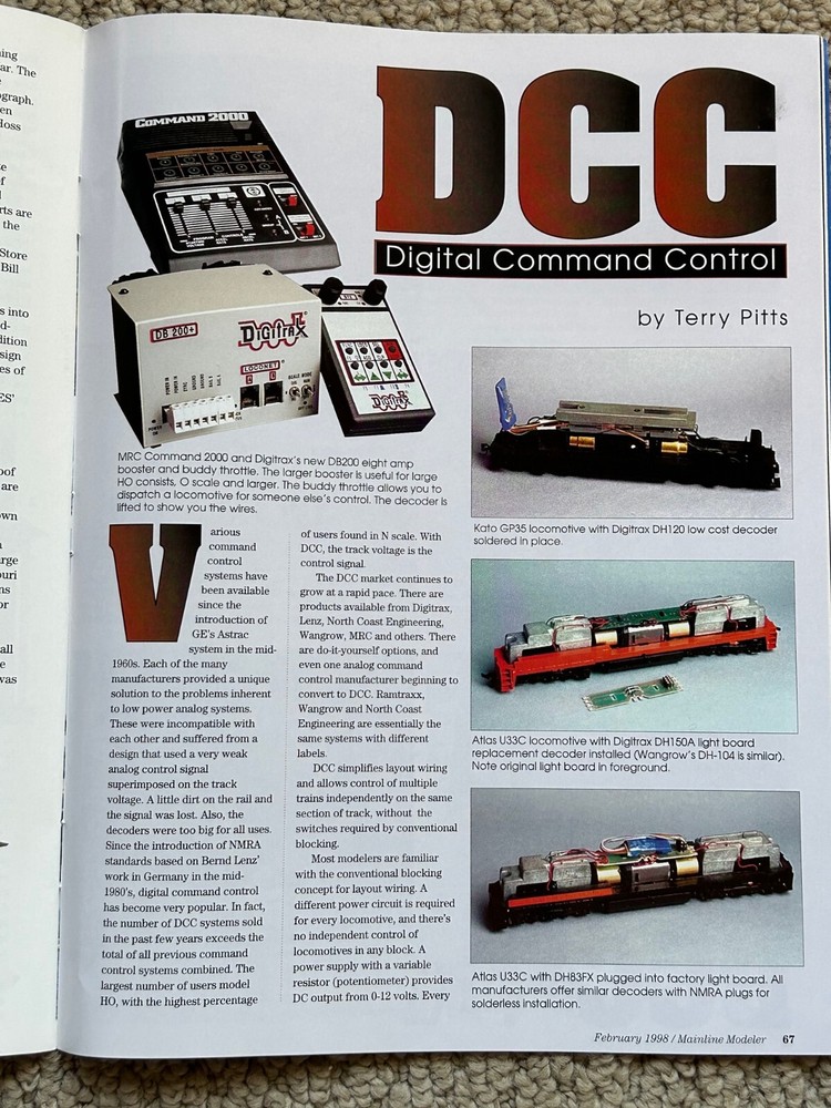 1998 Mainline Modeler Magazines