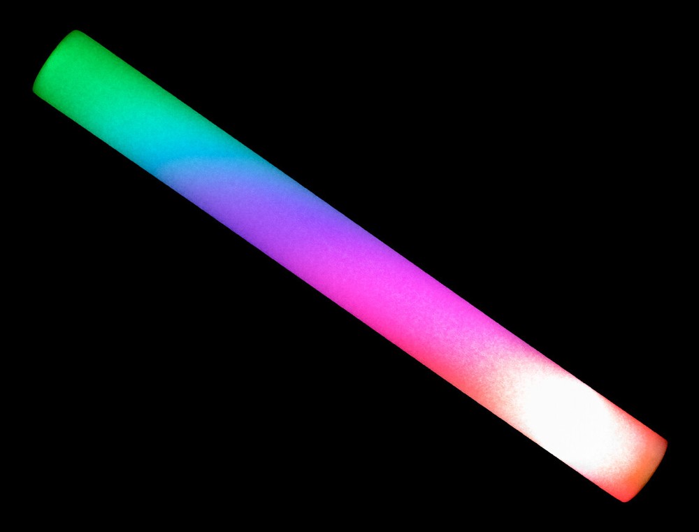 50 Pack LED Foam Sticks Multi Color 3 Modes
