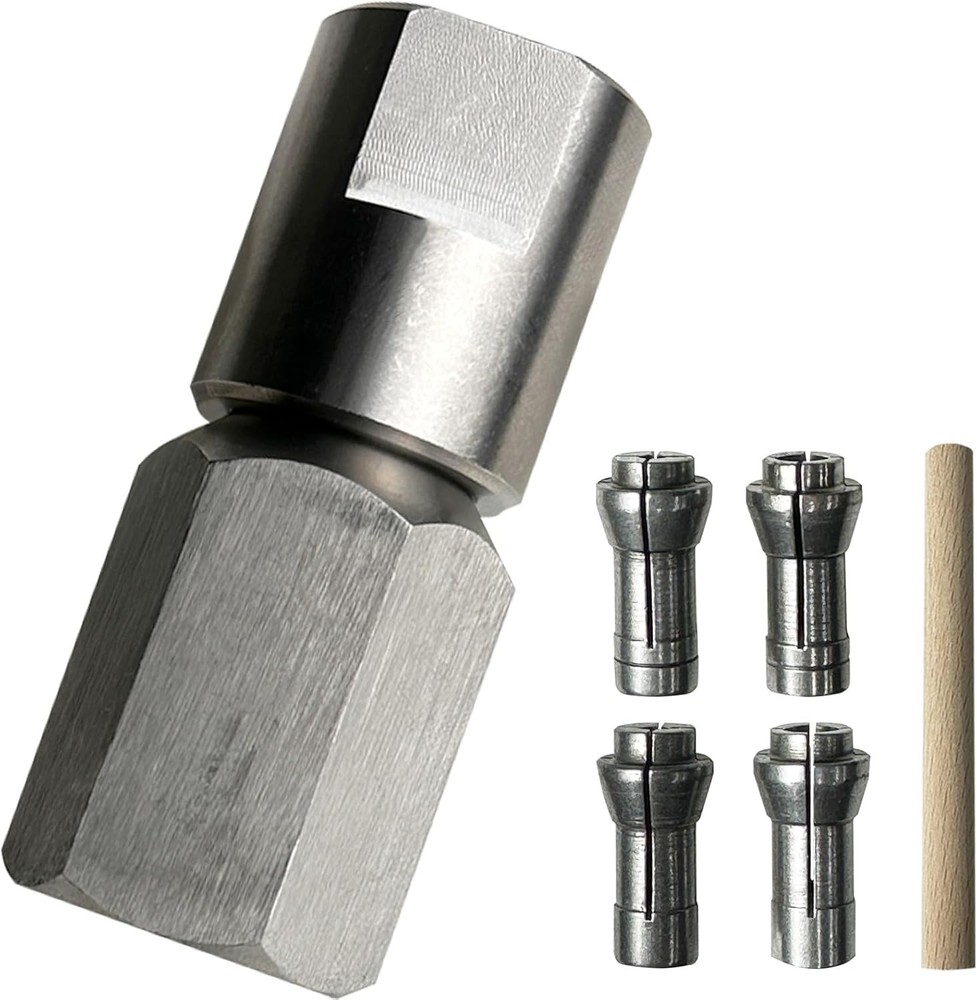Flapper Adapter, stainless steel angle grinder adapter, compatible with 5/8"-...