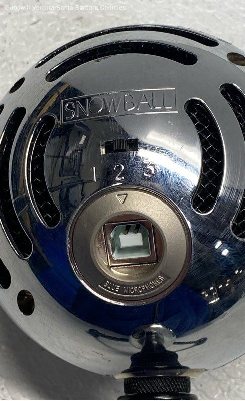 Blue Snowball Microphone Silver Color