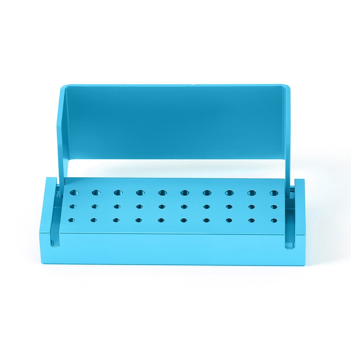 30 Holes Dental Bur Block Holder Disinfection Sterilization Box for RA FG Burs