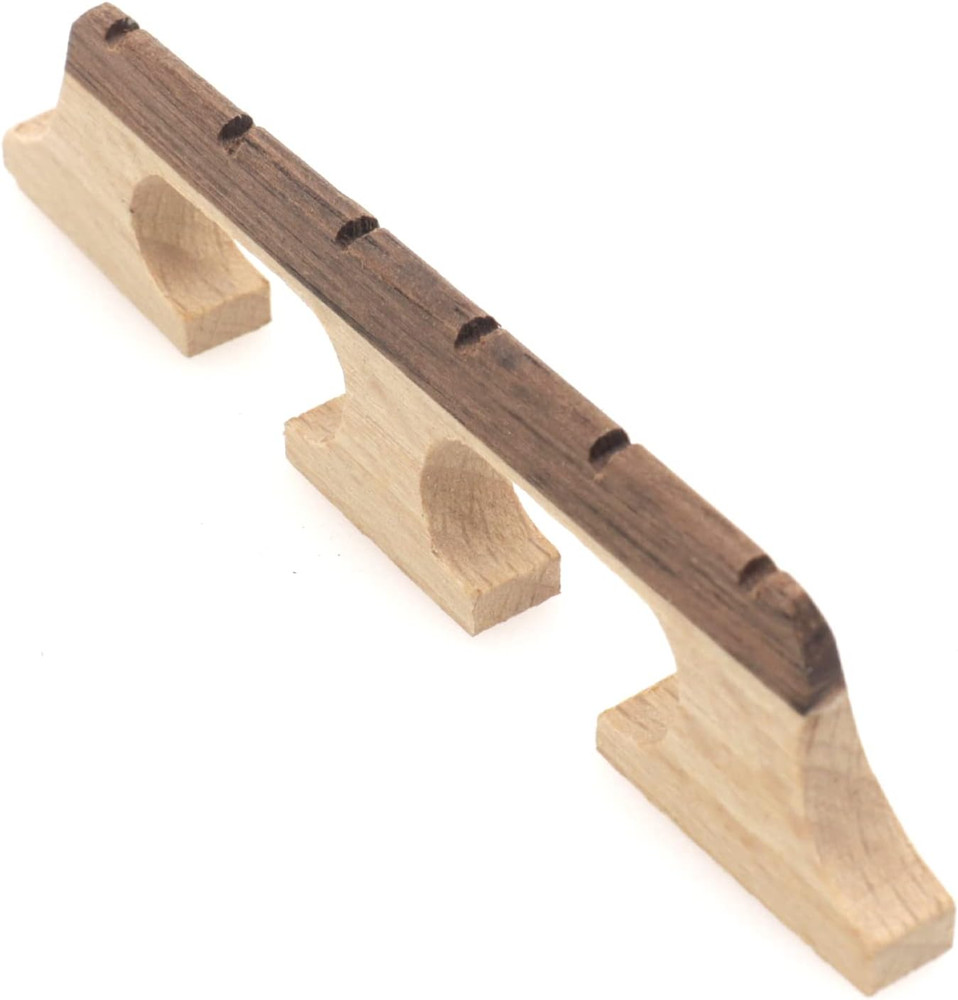 6-String Banjo Bridge, Ebony Maple Banjo Bridge Replacement Composite