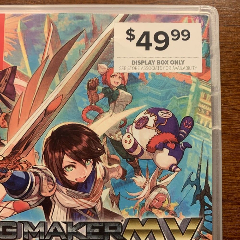 RPG Maker MV - Display Box - Nintendo Switch Case ONLY / Authentic - NO GAME