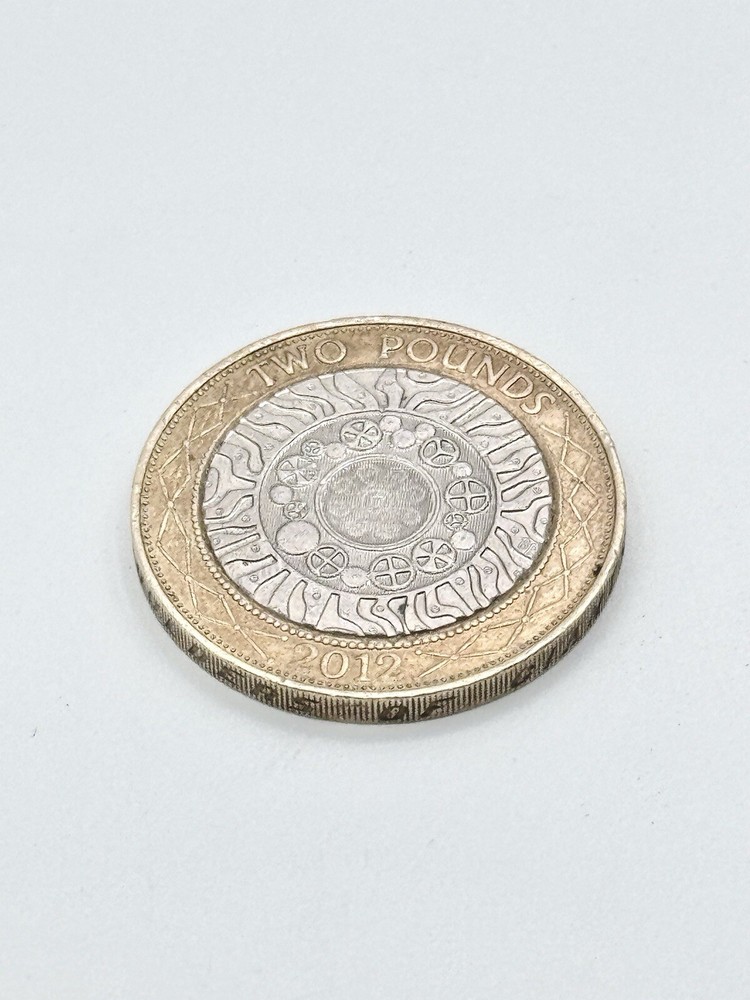 RARE 2012 Queen £2 Two Pound Error Coin Rim Upside Down