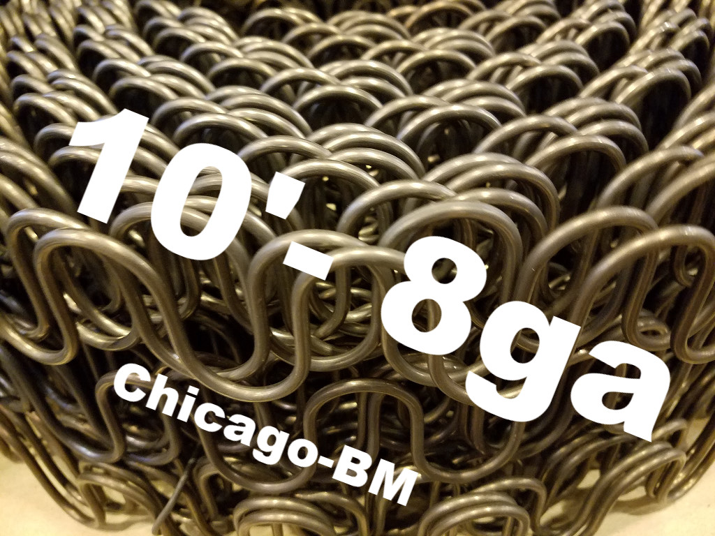 10' Feet 8-gauge Zig Zag-8ga Springs Furniture-Auto Upholstery -Made In U.S.A.