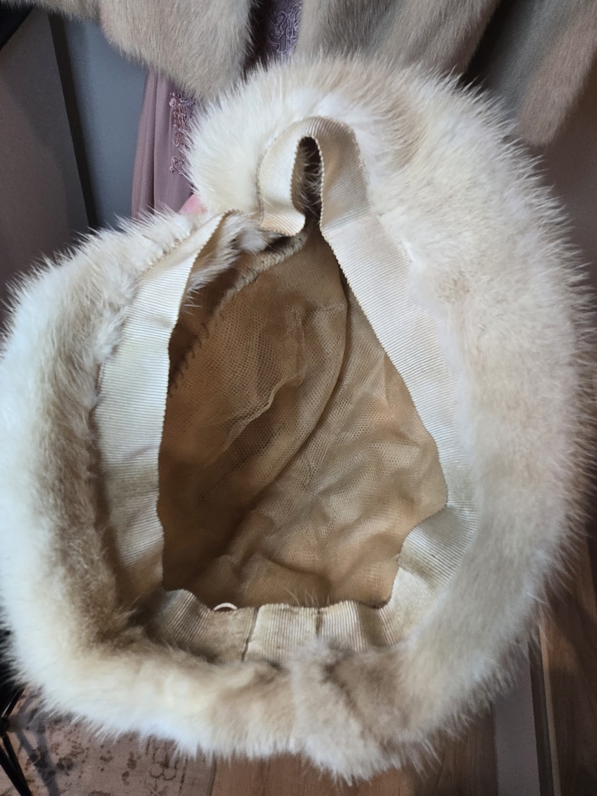 Natural Blond Mink Hat Vintage Slavic Style Women's Winter Hat See Pictures