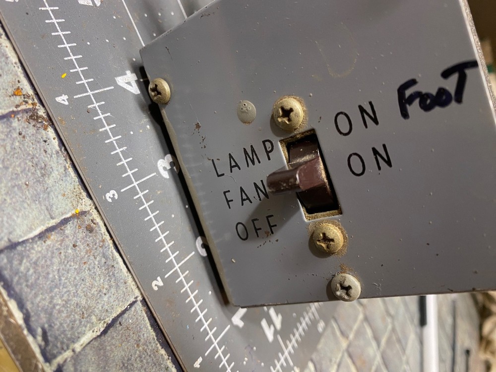 Fan + Light Switch with foot control