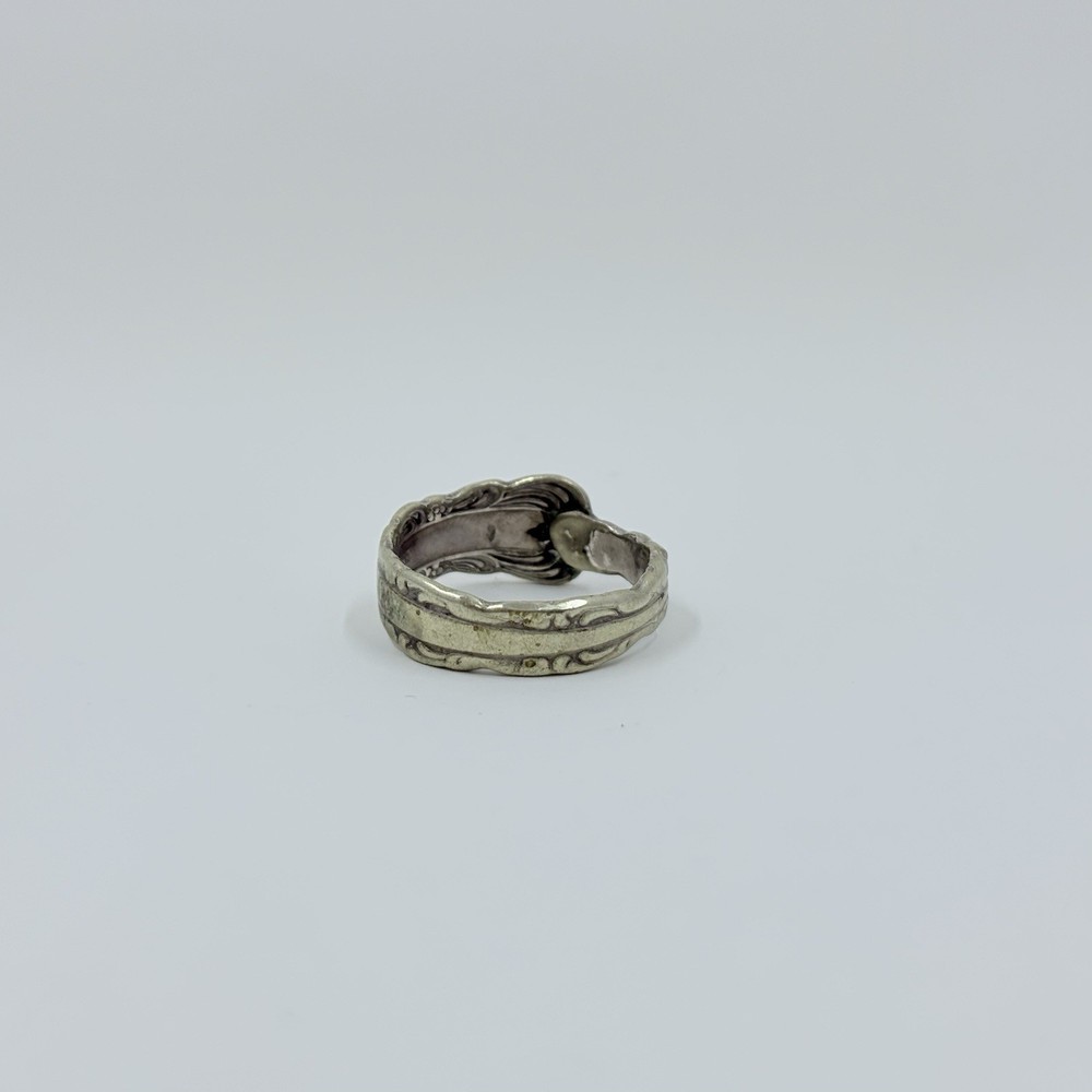Antique 1881 Rogers Oneida Spoon Silver Plated Wrap Ring Size 9
