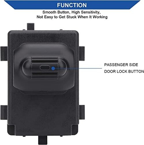 Passengers Side Power Window Switch & Door Lock Switch Button Compatible with